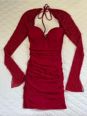 blue maxi dress lace LEAH LACE MAXI DRESS main image 1